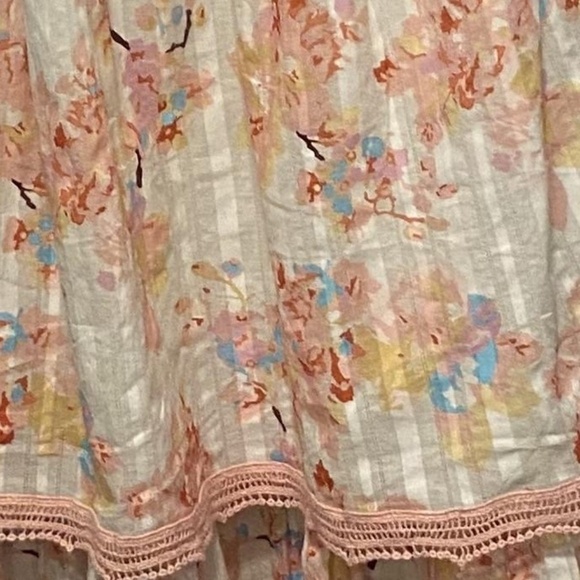 NWT CAROLINE CONSTAS Floral Tiered Ruffled BabyDoll Designer Cotton Maxi Dress M - Picture 7 of 12